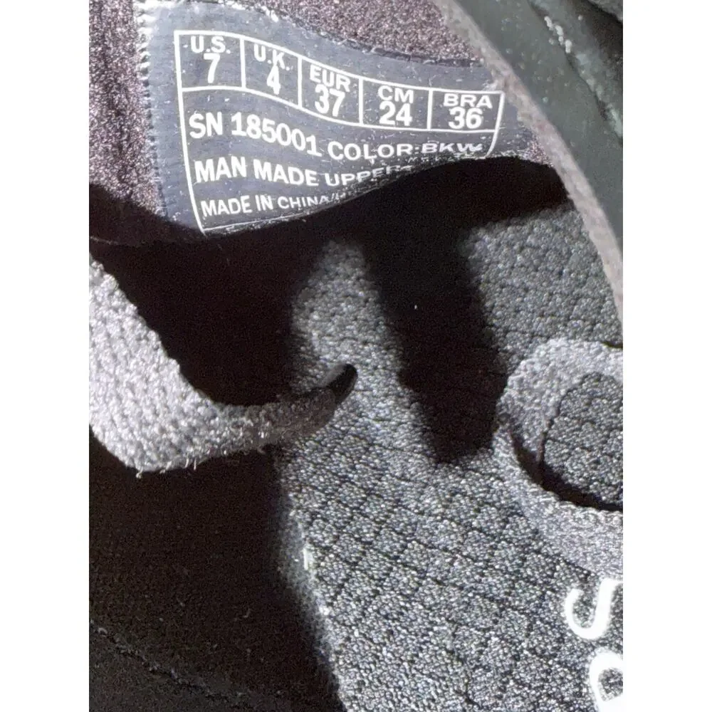 Skechers Court Classics Eden LX Lined Up Sneakers Black Womens Sz 7 NEW
